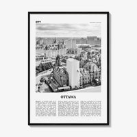 Ottawa Print Black and White No 2, Ottawa Wall Art, Ottawa Poster, Ottawa Photo, Ottawa Wall Décor, Ontario, Canada, Gatineau, Quebec