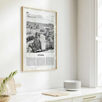Ottawa Print Black and White No 2, Ottawa Wall Art, Ottawa Poster, Ottawa Photo, Ottawa Wall Décor, Ontario, Canada, Gatineau, Quebec