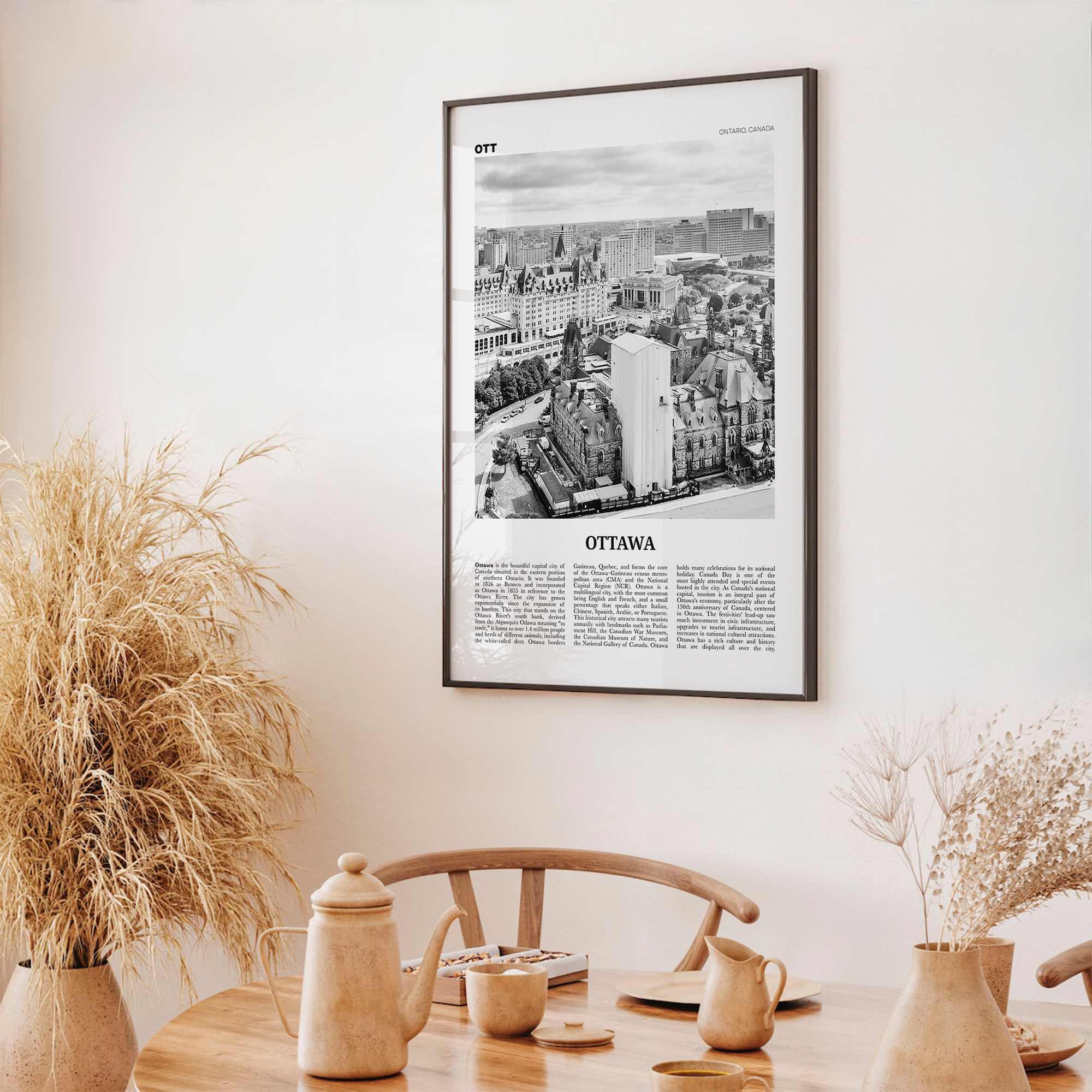 Ottawa Print Black and White No 2, Ottawa Wall Art, Ottawa Poster, Ottawa Photo, Ottawa Wall Décor, Ontario, Canada, Gatineau, Quebec