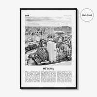 Ottawa Print Black and White No 2, Ottawa Wall Art, Ottawa Poster, Ottawa Photo, Ottawa Wall Décor, Ontario, Canada, Gatineau, Quebec