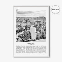 Ottawa Print Black and White No 2, Ottawa Wall Art, Ottawa Poster, Ottawa Photo, Ottawa Wall Décor, Ontario, Canada, Gatineau, Quebec