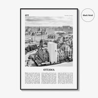 Ottawa Print Black and White No 2, Ottawa Wall Art, Ottawa Poster, Ottawa Photo, Ottawa Wall Décor, Ontario, Canada, Gatineau, Quebec