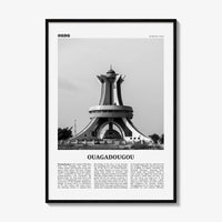 Ouagadougou Print Black and White, Ouagadougou Wall Art, Ouagadougou Poster, Ouagadougou Photo, Ouagadougou Wall Décor, Burkina Faso
