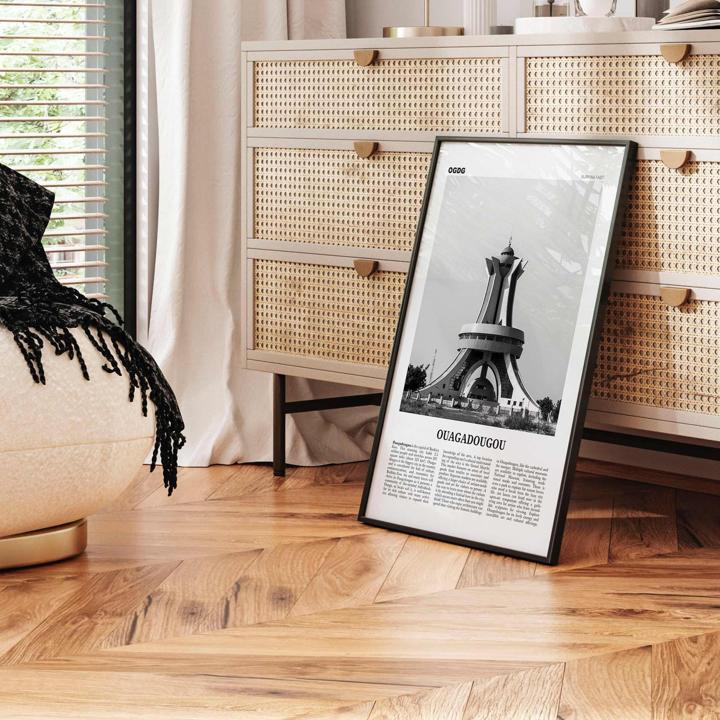 Ouagadougou Print Black and White, Ouagadougou Wall Art, Ouagadougou Poster, Ouagadougou Photo, Ouagadougou Wall Décor, Burkina Faso