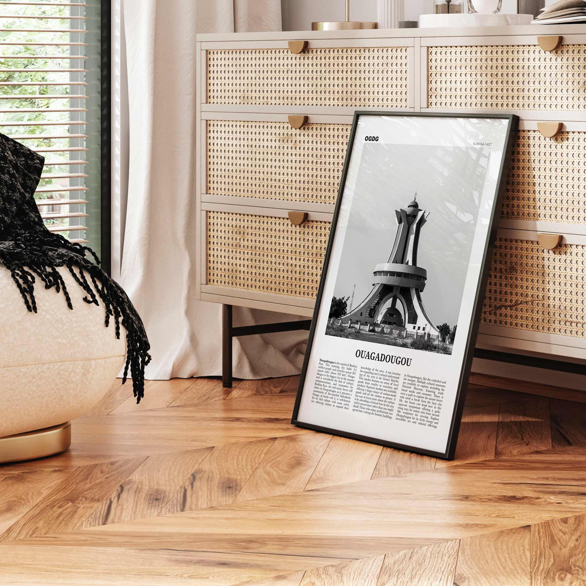 Ouagadougou Print Black and White, Ouagadougou Wall Art, Ouagadougou Poster, Ouagadougou Photo, Ouagadougou Wall Décor, Burkina Faso