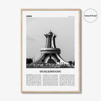 Ouagadougou Print Black and White, Ouagadougou Wall Art, Ouagadougou Poster, Ouagadougou Photo, Ouagadougou Wall Décor, Burkina Faso
