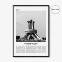 Ouagadougou Print Black and White, Ouagadougou Wall Art, Ouagadougou Poster, Ouagadougou Photo, Ouagadougou Wall Décor, Burkina Faso