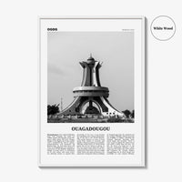 Ouagadougou Print Black and White, Ouagadougou Wall Art, Ouagadougou Poster, Ouagadougou Photo, Ouagadougou Wall Décor, Burkina Faso