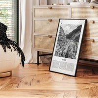 Ouray Print Black and White, Ouray Wall Art, Ouray Poster, Ouray Photo, Ouray Wall Décor, Ouray Map, Colorado, USA