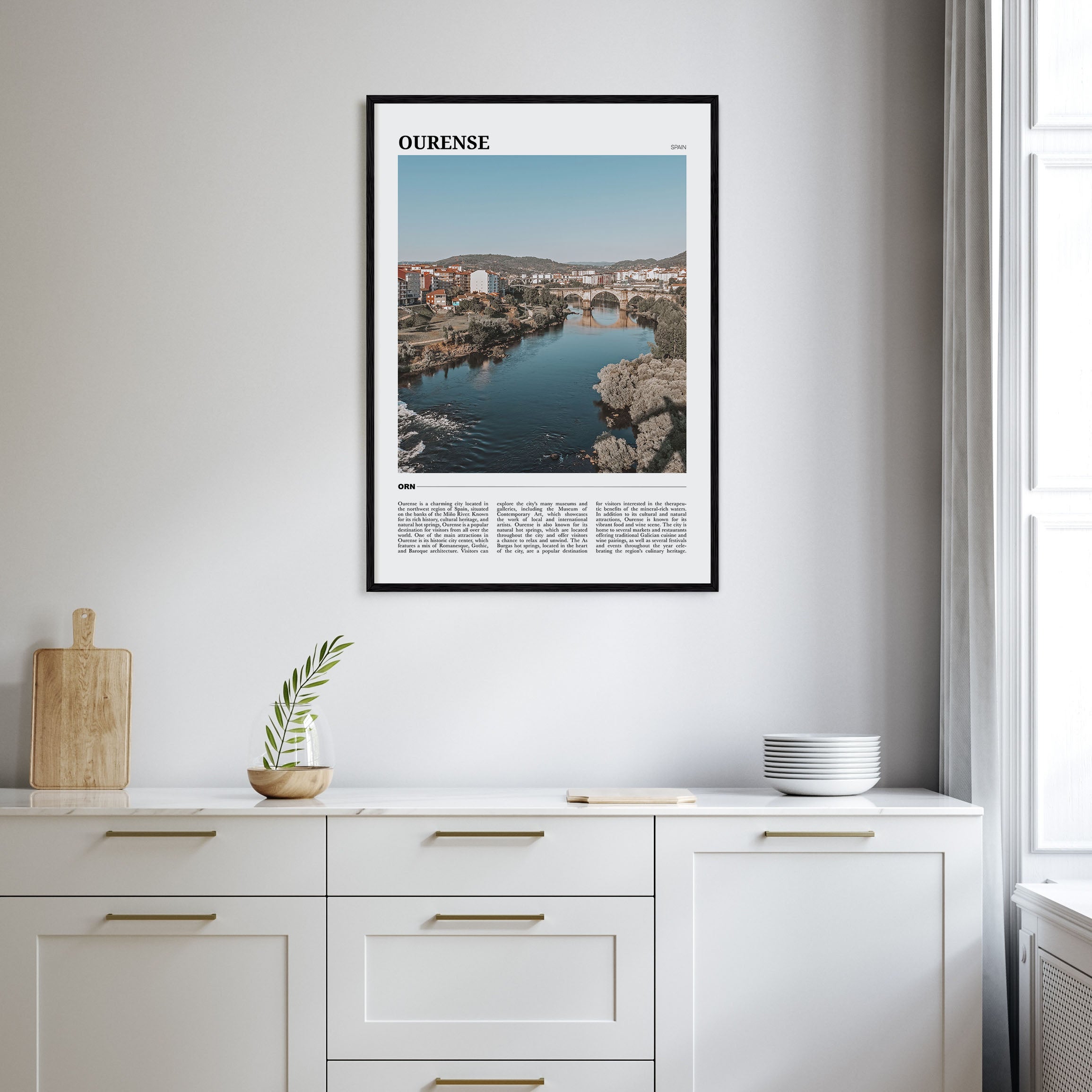 Ourense Travel Color Poster