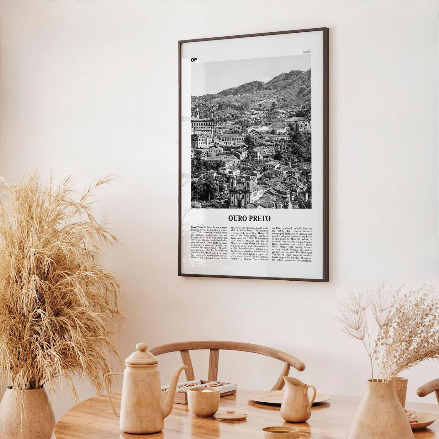 Ouro Preto Print Black and White, Ouro Preto Wall Art, Ouro Preto Poster, Ouro Preto Photo, Ouro Preto Wall Décor, Ouro Preto Map, Brazil