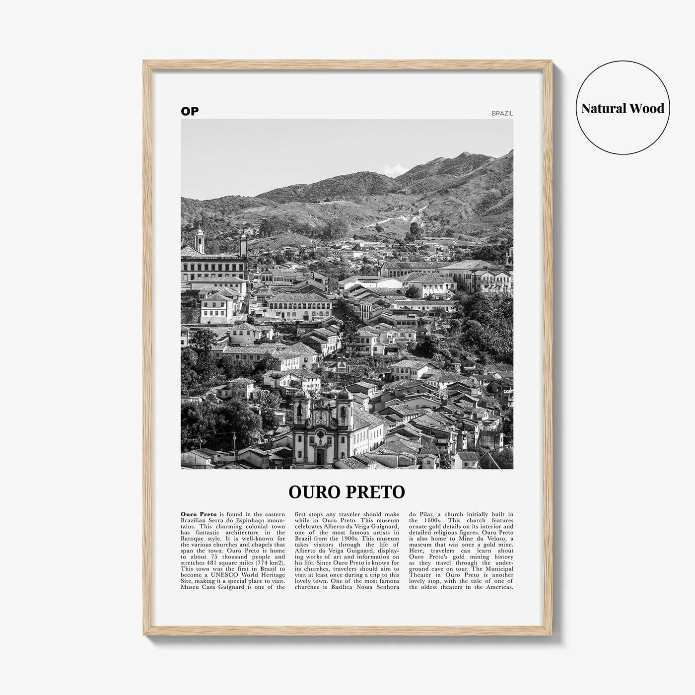Ouro Preto Print Black and White, Ouro Preto Wall Art, Ouro Preto Poster, Ouro Preto Photo, Ouro Preto Wall Décor, Ouro Preto Map, Brazil