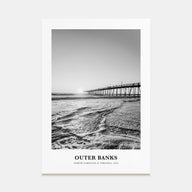 Outer Banks Portrait B&W Poster