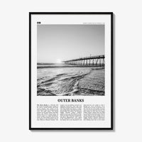 Outer Banks Print Black and White, Outer Banks Wall Art, Outer Banks Poster, Outer Banks Photo, North Carolina, USA, United States