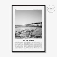 Outer Banks Print Black and White, Outer Banks Wall Art, Outer Banks Poster, Outer Banks Photo, North Carolina, USA, United States