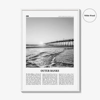 Outer Banks Print Black and White, Outer Banks Wall Art, Outer Banks Poster, Outer Banks Photo, North Carolina, USA, United States
