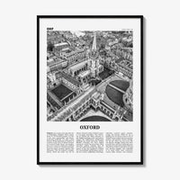 Oxford Print Black and White England, Oxford Wall Art, Oxford Poster, University of Oxford, Oxford Wall Décor, UK, United Kingdom