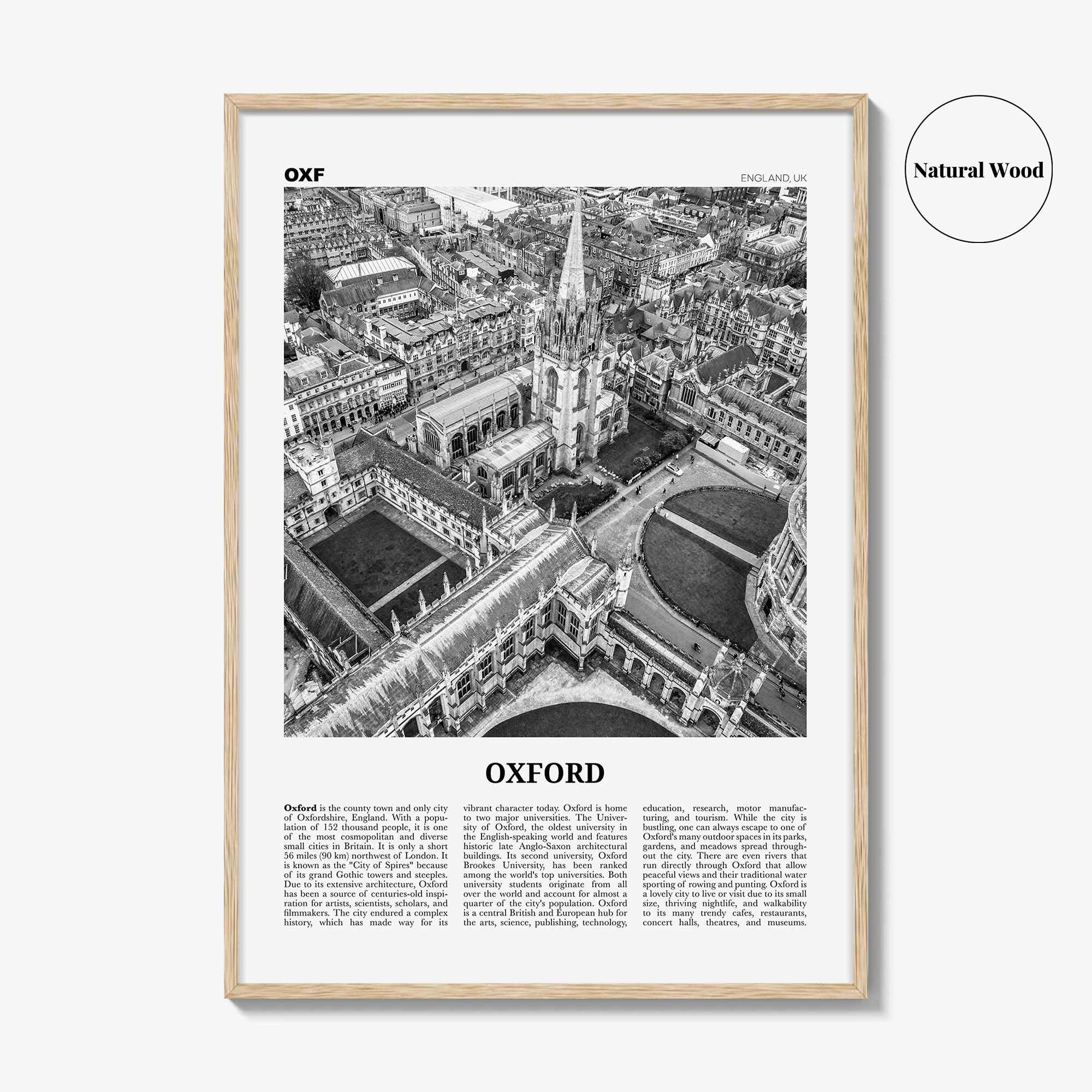 Oxford Print Black and White England, Oxford Wall Art, Oxford Poster, University of Oxford, Oxford Wall Décor, UK, United Kingdom