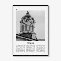 Oxford Print Black and White Mississippi, Oxford Wall Art, Oxford Poster, Oxford Photo, Oxford Wall Décor, Oxford Map, USA