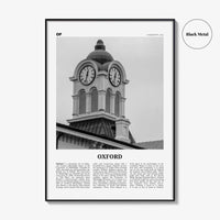 Oxford Print Black and White Mississippi, Oxford Wall Art, Oxford Poster, Oxford Photo, Oxford Wall Décor, Oxford Map, USA