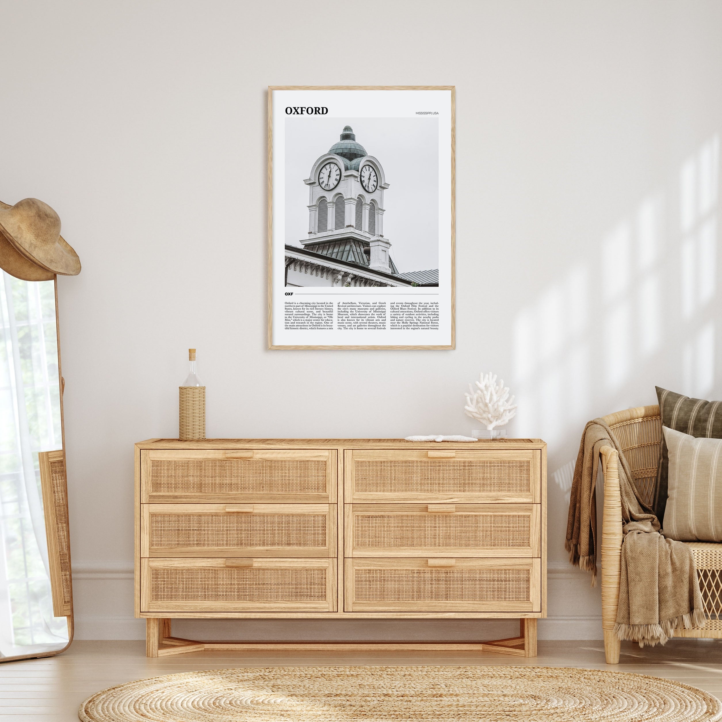 Oxford, Mississippi Travel Color Poster