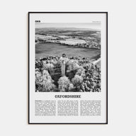 Oxfordshire Travel B&W Poster