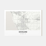 Oxnard Map Landscape Poster