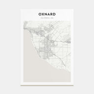 Oxnard Map Portrait Poster