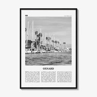 Oxnard Print Black and White, Oxnard Wall Art, Oxnard Poster, Oxnard Photo, Oxnard Wall Decor, California, USA, United States, North America