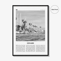 Oxnard Print Black and White, Oxnard Wall Art, Oxnard Poster, Oxnard Photo, Oxnard Wall Decor, California, USA, United States, North America