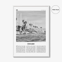 Oxnard Print Black and White, Oxnard Wall Art, Oxnard Poster, Oxnard Photo, Oxnard Wall Decor, California, USA, United States, North America