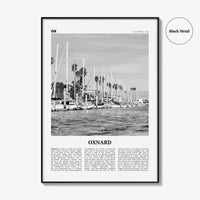 Oxnard Print Black and White, Oxnard Wall Art, Oxnard Poster, Oxnard Photo, Oxnard Wall Decor, California, USA, United States, North America
