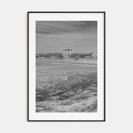 Pacific Beach Photo B&W Poster