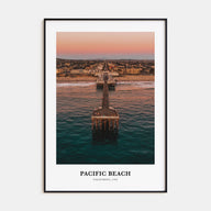 Pacific Beach Portrait Color Poster