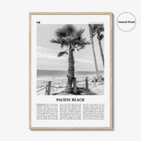 Pacific Beach Print Black and White No 2, Pacific Beach Wall Art, Pacific Beach Poster, Pacific Beach Photo, San Diego, California, USA