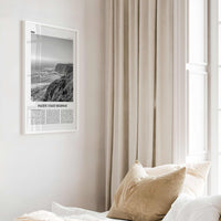 Pacific Coast Highway Print Black and White No 1, Pacific Coast Highway Wall Art, Pacific Coast Highway Poster, Pacific Coast Highway Photo