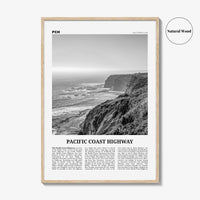 Pacific Coast Highway Print Black and White No 1, Pacific Coast Highway Wall Art, Pacific Coast Highway Poster, Pacific Coast Highway Photo