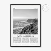 Pacific Coast Highway Print Black and White No 1, Pacific Coast Highway Wall Art, Pacific Coast Highway Poster, Pacific Coast Highway Photo