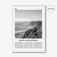 Pacific Coast Highway Print Black and White No 1, Pacific Coast Highway Wall Art, Pacific Coast Highway Poster, Pacific Coast Highway Photo
