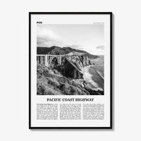 Pacific Coast Highway Print Black and White No 2, Pacific Coast Highway Wall Art, Pacific Coast Highway Poster, Pacific Coast Highway Photo