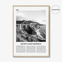 Pacific Coast Highway Print Black and White No 2, Pacific Coast Highway Wall Art, Pacific Coast Highway Poster, Pacific Coast Highway Photo