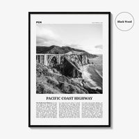 Pacific Coast Highway Print Black and White No 2, Pacific Coast Highway Wall Art, Pacific Coast Highway Poster, Pacific Coast Highway Photo