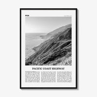 Pacific Coast Highway Print Black and White No 3, Pacific Coast Highway Wall Art, Pacific Coast Highway Poster, Pacific Coast Highway Photo