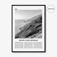 Pacific Coast Highway Print Black and White No 3, Pacific Coast Highway Wall Art, Pacific Coast Highway Poster, Pacific Coast Highway Photo