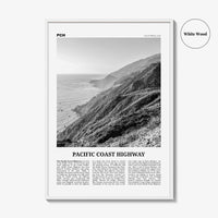 Pacific Coast Highway Print Black and White No 3, Pacific Coast Highway Wall Art, Pacific Coast Highway Poster, Pacific Coast Highway Photo