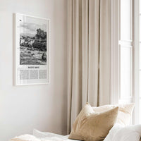 Pacific Grove Print Black and White, Pacific Grove Wall Art, Pacific Grove Poster, Pacific Grove Photo, Pacific Grove Map, California, USA