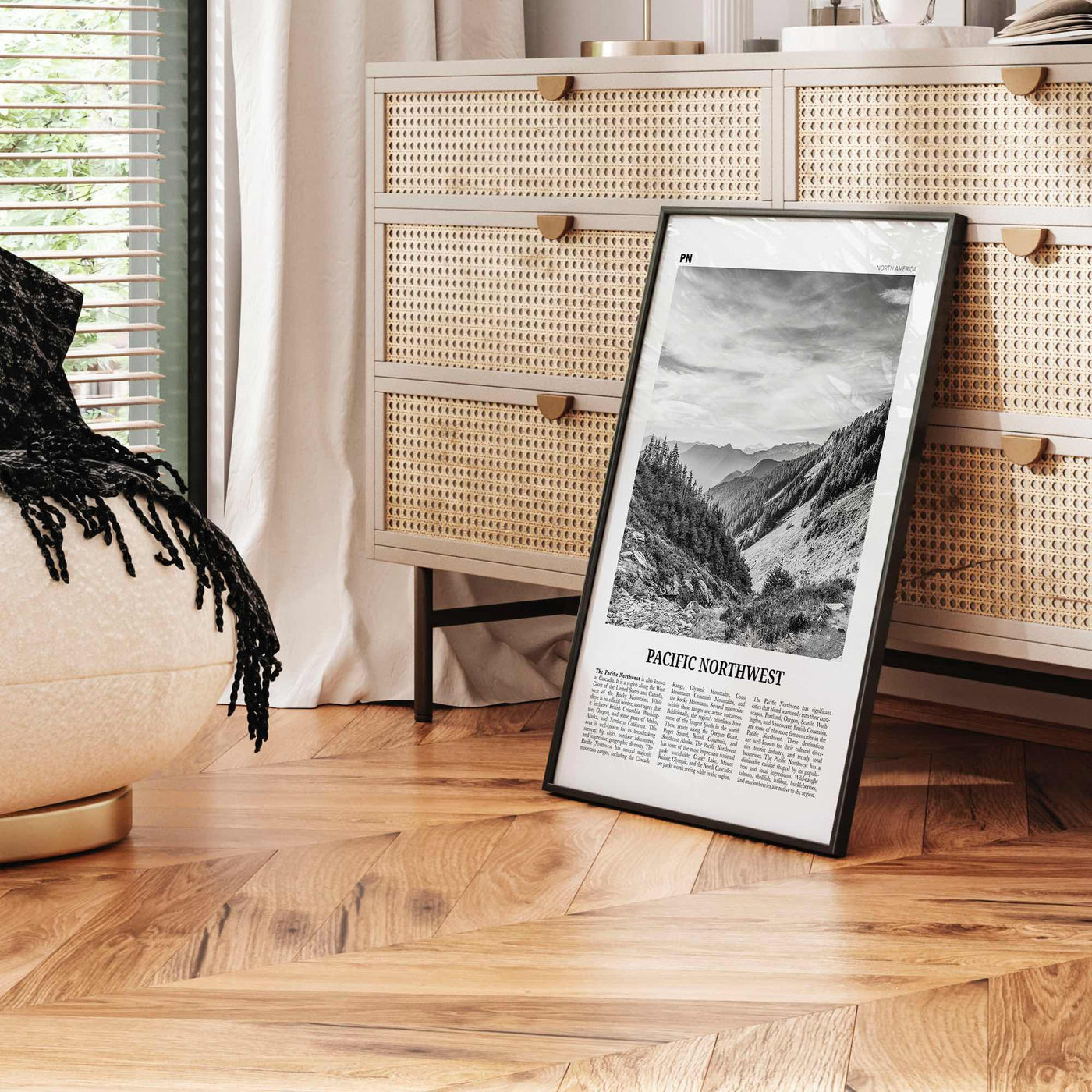 Pacific Northwest Print Black and White, Pacific Northwest Wall Art, Pacific Northwest Poster, Pacific Northwest Photo Pacific Northwest Map