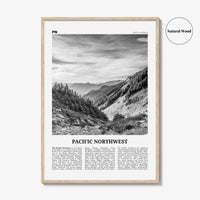 Pacific Northwest Print Black and White, Pacific Northwest Wall Art, Pacific Northwest Poster, Pacific Northwest Photo Pacific Northwest Map