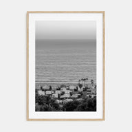 Pacific Palisades Photo B&W Poster