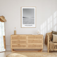 Pacific Palisades Portrait B&W Poster